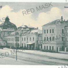 3563 - CERNAUTI, Bucovina, Railway Station, tramway - old postcard - used - 1930