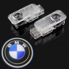 Lumini proiector led holograma logo BMW usi set 2 buc foto
