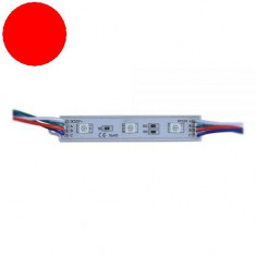 Modul 3 SMD 5050 12V lumina rosie foto