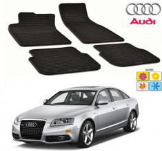 Set covorase auto Hitech cauciuc Audi A6 C6 2005-2011 Berlina/Avant foto