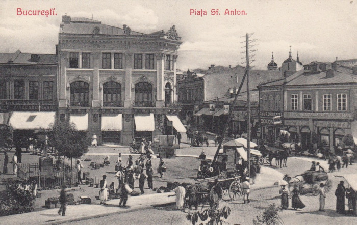 BUCURESTI , PIATA SF. ANTON , MAGAZINE ,CARUTE , ZI DE TARG