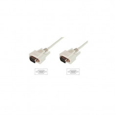 ASSMANN RS232 Connection Cable DSUB9 M (plug)/DSUB9 M (plug) 3m beige foto