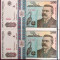 Lot / Set 2 BANCNOTE ROMANIA, 200 lei - 1992, serii consecutive *UNC Antipa