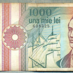 A1416 BANCNOTA-ROMANIA-1000 LEI-1991 -SERIA 0021 -EMINESCU -starea care se vede