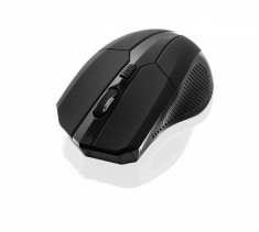 Mouse Wireless iBOX i005 pro IMLAF005W, nano USB, 1600 DPI, Negru foto