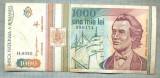 A1420 BANCNOTA-ROMANIA-1000 LEI-1993 -SERIA 0026 -EMINESCU -starea care se vede