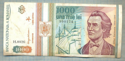 A1420 BANCNOTA-ROMANIA-1000 LEI-1993 -SERIA 0026 -EMINESCU -starea care se vede foto