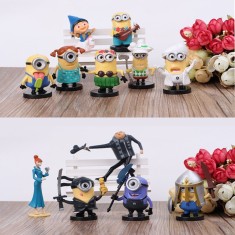 Figurine Minioni Jucarii Galbene 8 Bucati/Set Minions 2019 COPII CALITATE foto