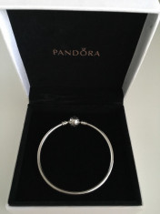 Bratara PANDORA MOMENTS fixa argint S925 ALE / cutie originala - 20 cm - noua foto