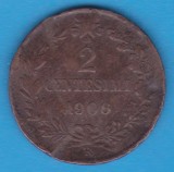 (M1107) MONEDA ITALIA - 2 CENTESIMI 1906 R, VITTORIO EMANUELE III - MAI RARA, Europa