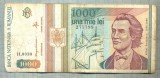 A1459 BANCNOTA-ROMANIA-1000 LEI-1993 -SERIA 0030 -EMINESCU -starea care se vede