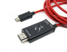 Cablu conexiune telefon mobil TV HDMI-micro USB foto