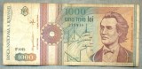 A1457 BANCNOTA-ROMANIA-1000 LEI-1991 -SERIA 0018 -EMINESCU -starea care se vede