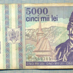 A1474 BANCNOTA-ROMANIA- 5000 LEI-1993-SERIA 0016-AVRAM IANCU-starea care se vede