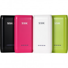 Baterie externa SSK , 4000 mAh , Litiu Ion , Negru foto