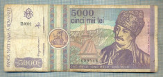 A1497 BANCNOTA-ROMANIA- 5000 LEI-1992-SERIA 0001-AVRAM IANCU-starea care se vede foto