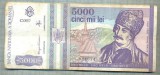 A1498 BANCNOTA-ROMANIA- 5000 LEI-1993-SERIA 0017-AVRAM IANCU-starea care se vede