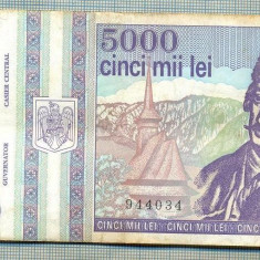 A1498 BANCNOTA-ROMANIA- 5000 LEI-1993-SERIA 0017-AVRAM IANCU-starea care se vede