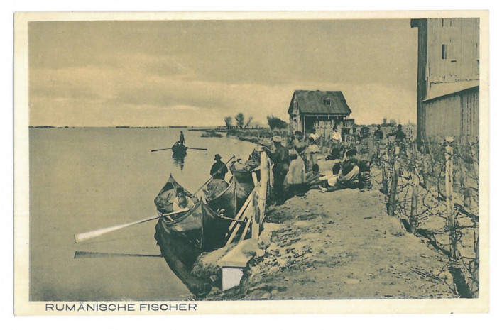 540 - TULCEA, Dobrogea, Danube, romanien fishermen - old postcard - unused