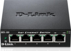 Switch D-Link DES-105 5 porturi Fast Ethernet foto