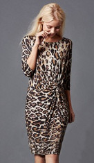 Rochie din vascoza Vero Moda - art. 10180164 leopard foto