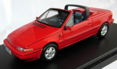 Premium X VOLVO 480 Turbo cabriolet rosu 1990 1:43 foto