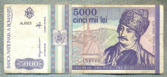 A1472 BANCNOTA-ROMANIA- 5000 LEI-1993-SERIA 0019-AVRAM IANCU-starea care se vede foto