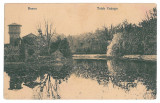 1857 - BUZAU, Park, Crangul - old postcard - used - 1924, Circulata, Printata