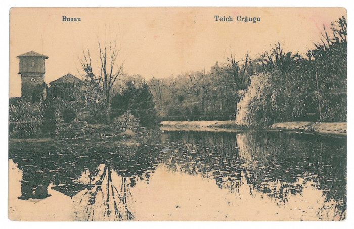 1857 - BUZAU, Park, Crangul - old postcard - used - 1924