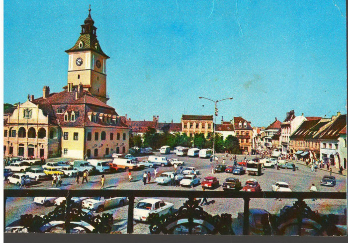 CPI (B7652) CARTE POSTALA - BRASOV. piata 23 august