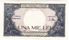 Bancnota 1000 lei 10 octombrie 1944 XF foto