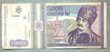 A1473 BANCNOTA-ROMANIA- 5000 LEI-1993-SERIA 0010-AVRAM IANCU-starea care se vede