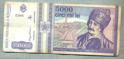 A1495 BANCNOTA-ROMANIA- 5000 LEI-1993-SERIA 0005-AVRAM IANCU-starea care se vede foto