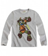 Bluza cu maneca lunga Ninja Turtles gri foto