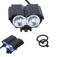 Far bicicleta 2 led-uri tip lanterna frontala MXT62 foto