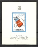Cumpara ieftin ROMANIA 1967 --COLITA MNH--J.O. DE IARNA GRENOBLE