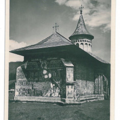 845 - VORONET, Bucovina, Suceava, Monastery - old postcard, real PHOTO - unused