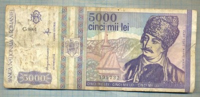 A1493 BANCNOTA-ROMANIA- 5000 LEI-1993-SERIA 0001-AVRAM IANCU-starea care se vede foto
