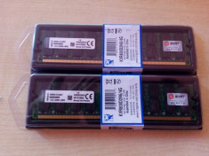 Kit Memorie Ram PC Kingston 2x4gb(8gb)ddr2 800mhz,CL6,PC2-6400,NOI Sigilate. foto