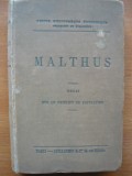 Malthus - Essai sur le principe de population