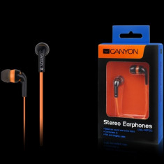 Canyon Canyon fashion earphones, flat anti-tangling cable, orange foto