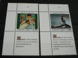 ONU GENEVA 1989 &ndash; ARTICOLELE 3 si 4 DREPTURILE OMULUI, serie MNH cu VINIETA, A30, Nestampilat