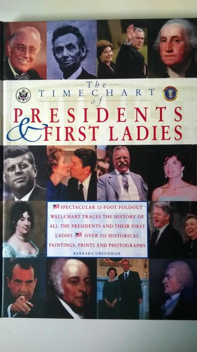 THE TIMECHART OF PRESIDENTS &amp; FIRST LADIES, 40/30 cm , calitate deosebita (5+1)4