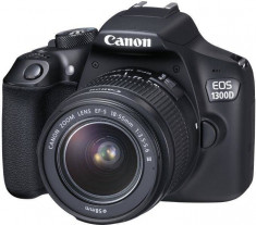 Kit Canon EOS 1300D (cu obiectiv 18-55 DC ) negru foto