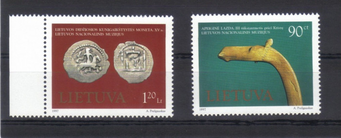LITUANIA 1997, Obiecte de muzeu. Monede, MNH, serie neuzata