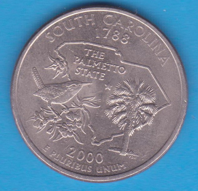 (M1142) MONEDA SUA - QUARTER DOLLAR 2000, LIT. P - SOUTH CAROLINA