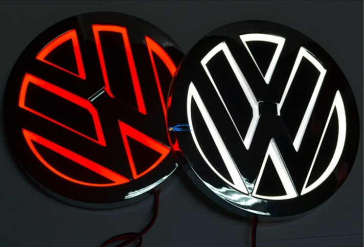 Emblema LED 5D VW 11cm Golf Bora Passat Cc Tiguan Scirocco | arhiva  Okazii.ro