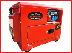 Generator Curent Electric-SWISS KRAFT - DIESEL -12V/220V/380V- 5,5 KW foto