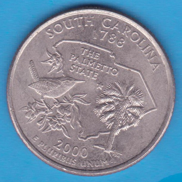 (M1129) MONEDA SUA - QUARTER DOLLAR 2000, LIT. D - SOUTH CAROLINA