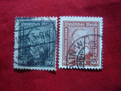 Serie Fr.von Stephan 1924 Germania ,2 val.stamp. foto
